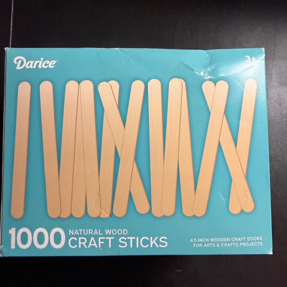 Darice Natural Wooden Craft Sticks